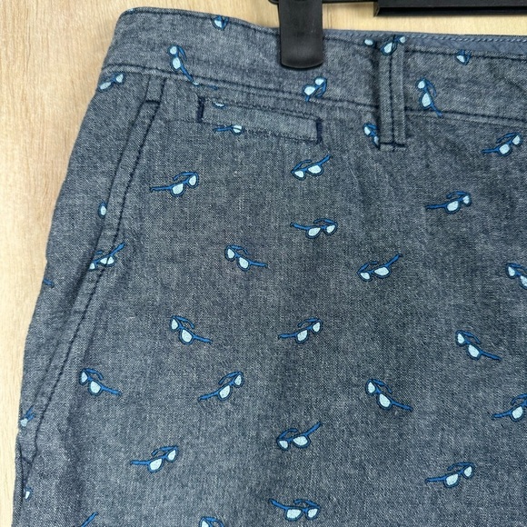 Original Penguin Men’s Shorts Waist 36 Sunglasses Print Gray Blue - Picture 7 of 8